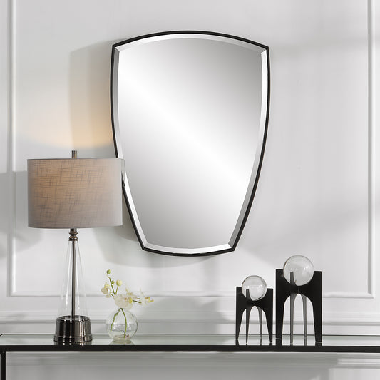 Uttermost Crest Curved Iron Mirror | Mirrors | Modishstore