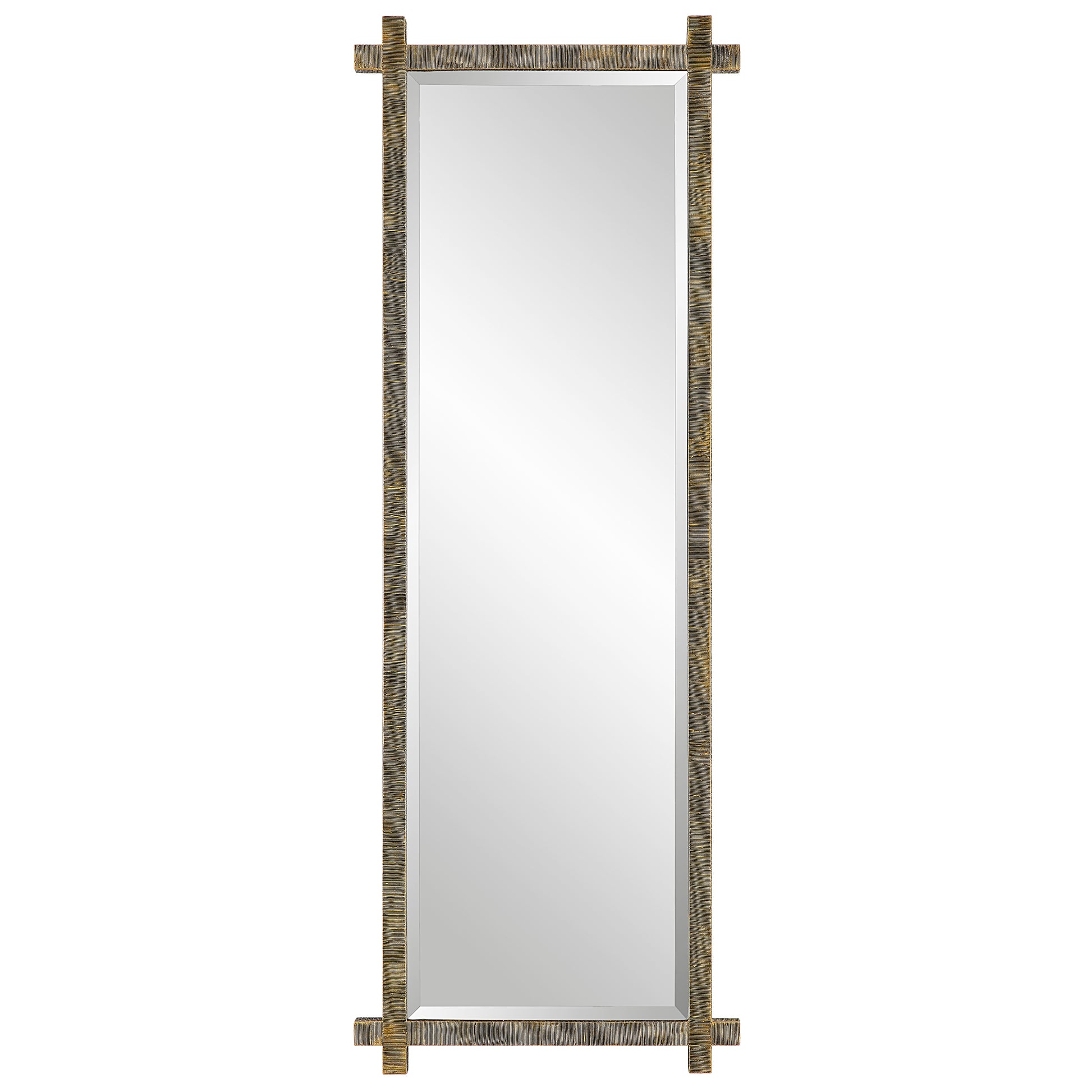 Uttermost Abanu Ribbed Gold Dressing Mirror | Mirrors | Modishstore - 2