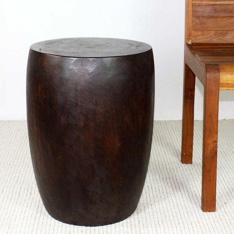 Haussmann Merlot 14" Dia - Dark Walnut | Stools & Benches | Modishstore-2