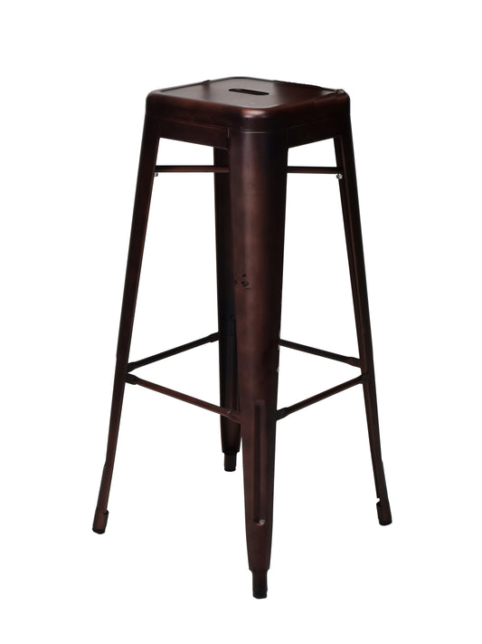 Set Of 4 Commerical Seating Products Oscar Rose Gold Dining Backless Bar Stool Chairs By Csp | Bar Stools | Modishstore