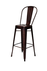 Set Of 2 Commerical Seating Products Oscar Rose Gold Dining Bar Stool Chairs By CSP