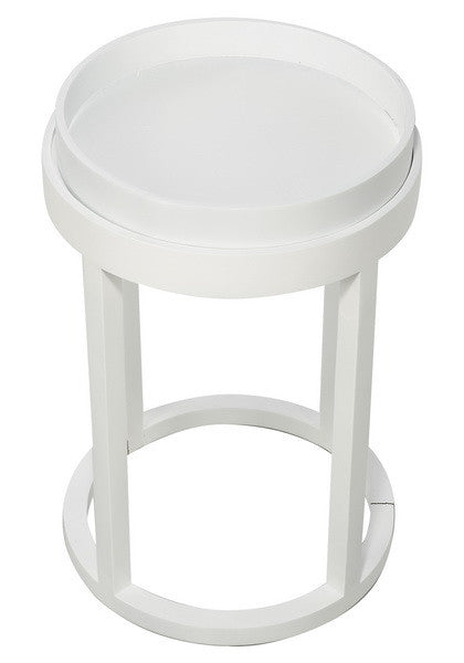 A&B Home White Wood Table | Side Tables | Modishstore