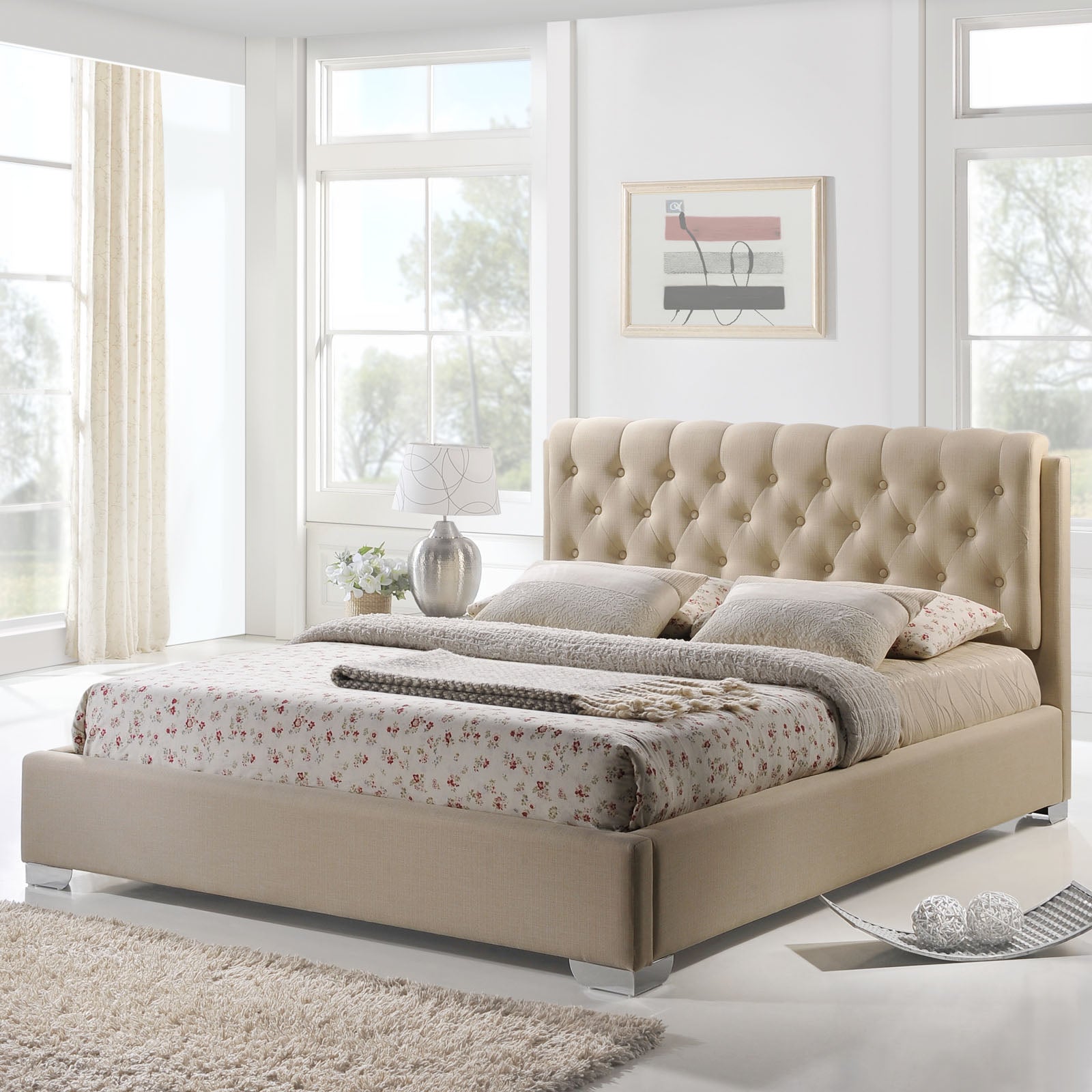 Amelia Queen Fabric Bed By Modway - MOD-5036 | Beds | Modishstore - 4