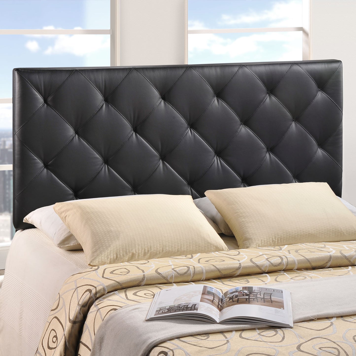 Theodore Queen Upholstered Vinyl Headboard By Modway - MOD-5129 | Headboards | Modishstore - 1
