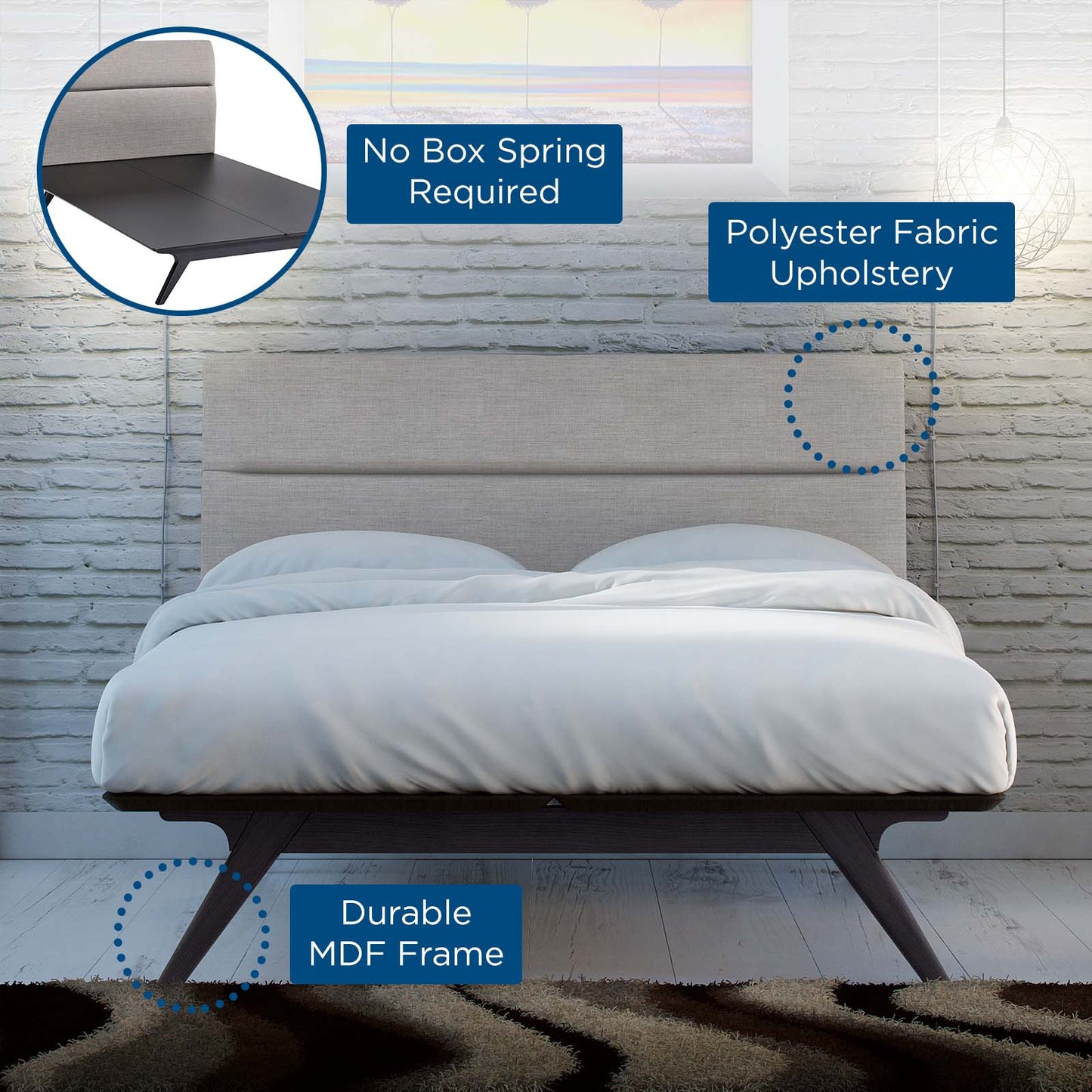 Addison Full Bed By Modway - MOD-5320 | Beds | Modishstore - 6