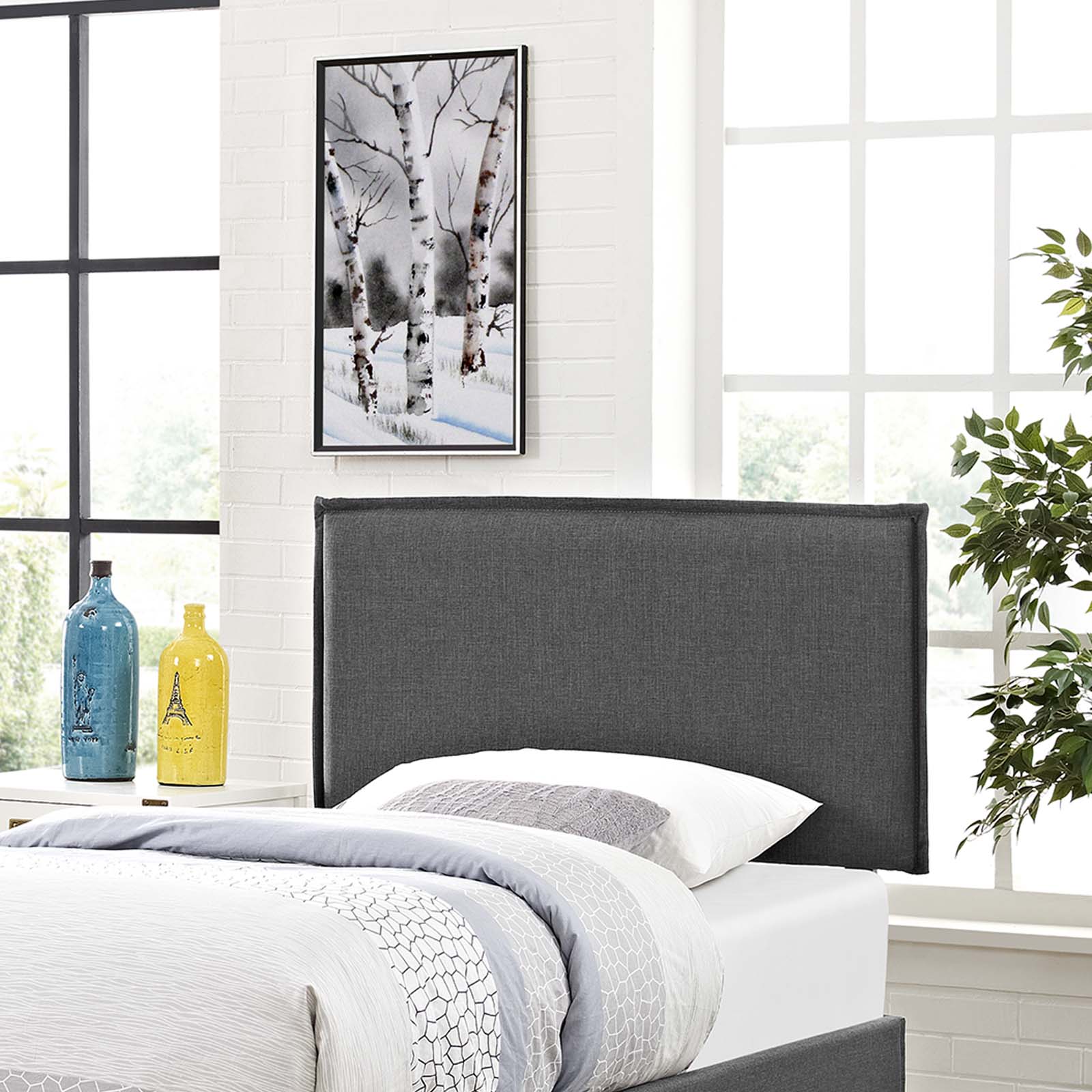 Camille Twin Upholstered Fabric Headboard By Modway - MOD-5405 | Headboards | Modishstore - 1