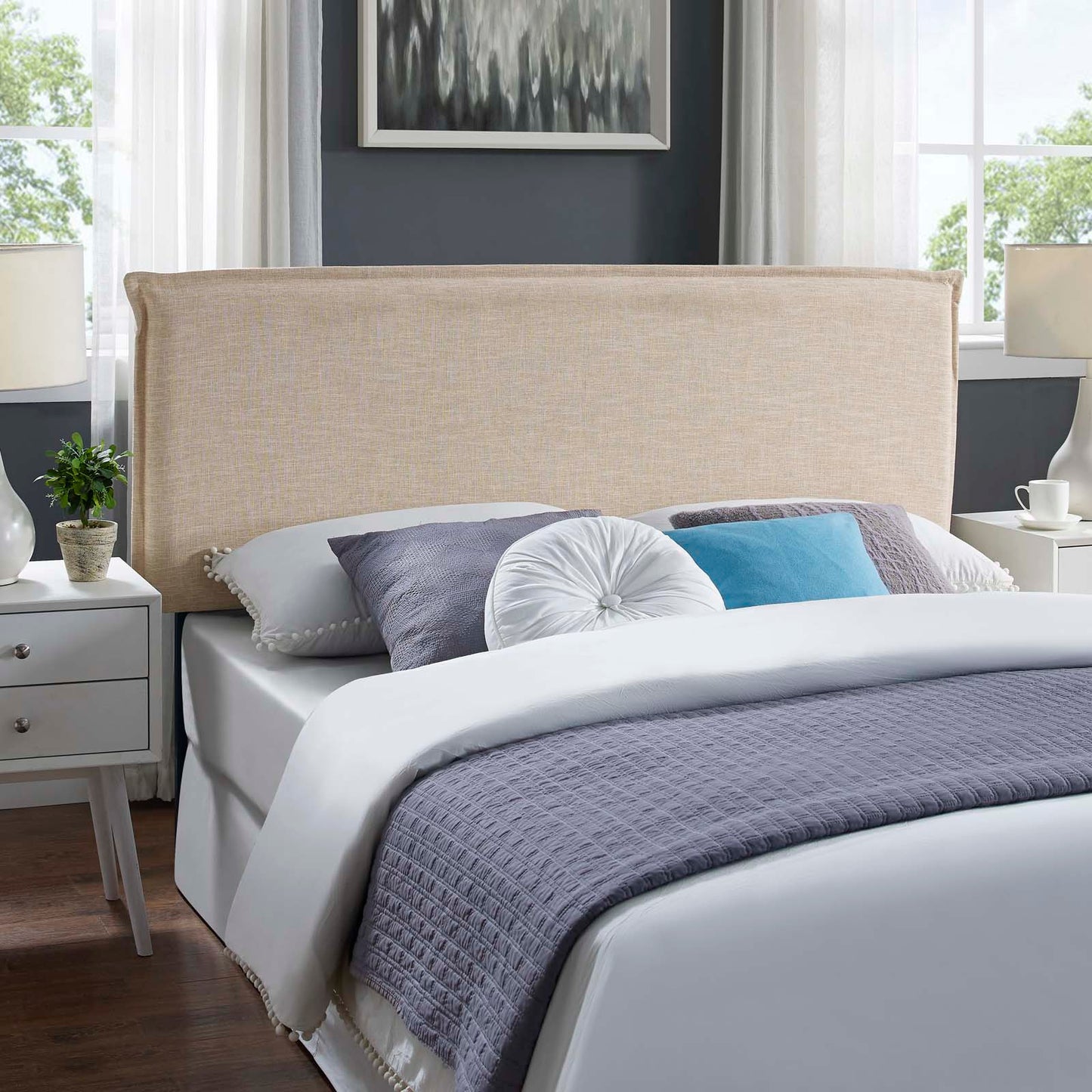Modway Camille Queen Upholstered Fabric Headboard | Headboards | Modishstore-7