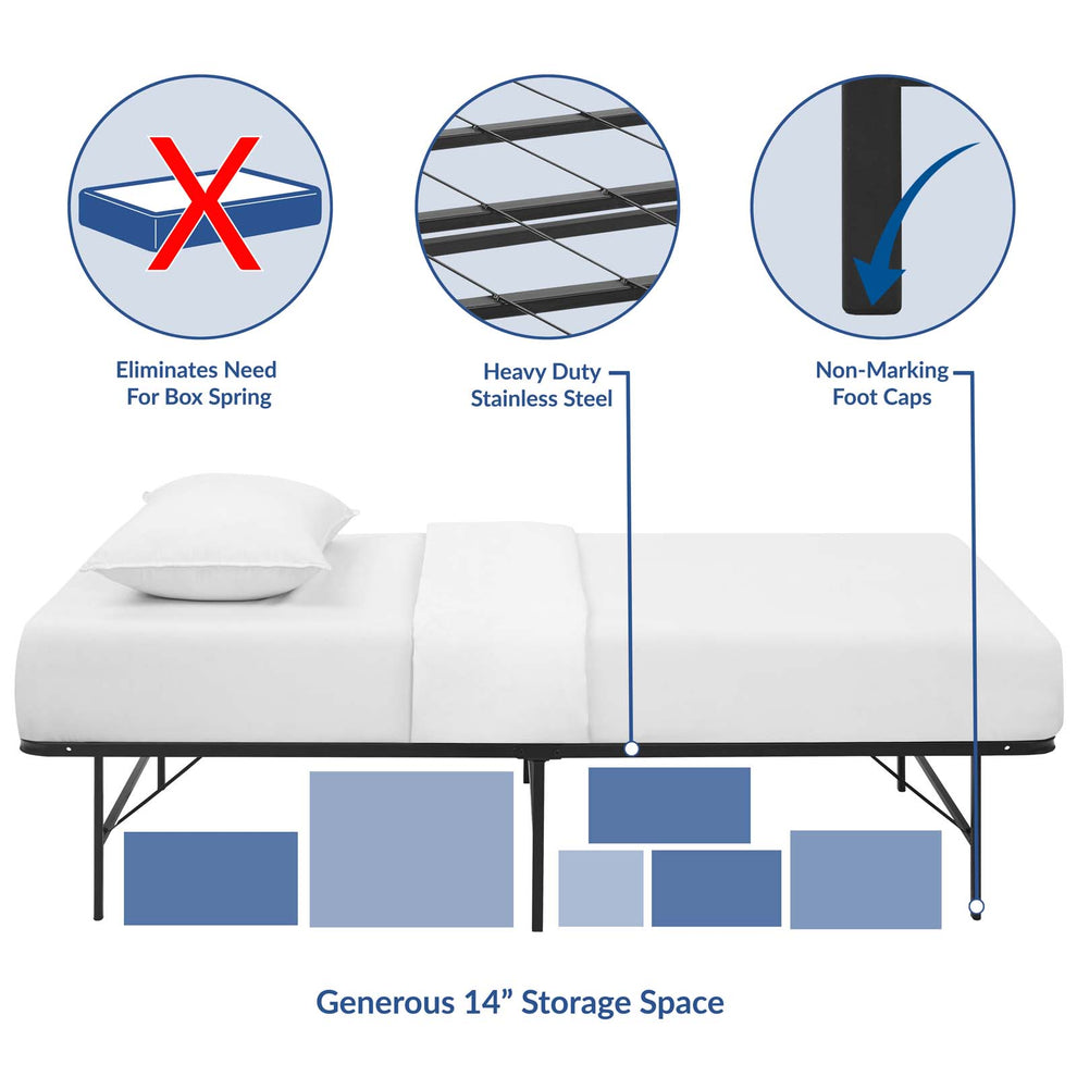Modway Horizon Twin Stainless Steel Bed Frame - MOD-5427 | Beds | Modishstore - 19