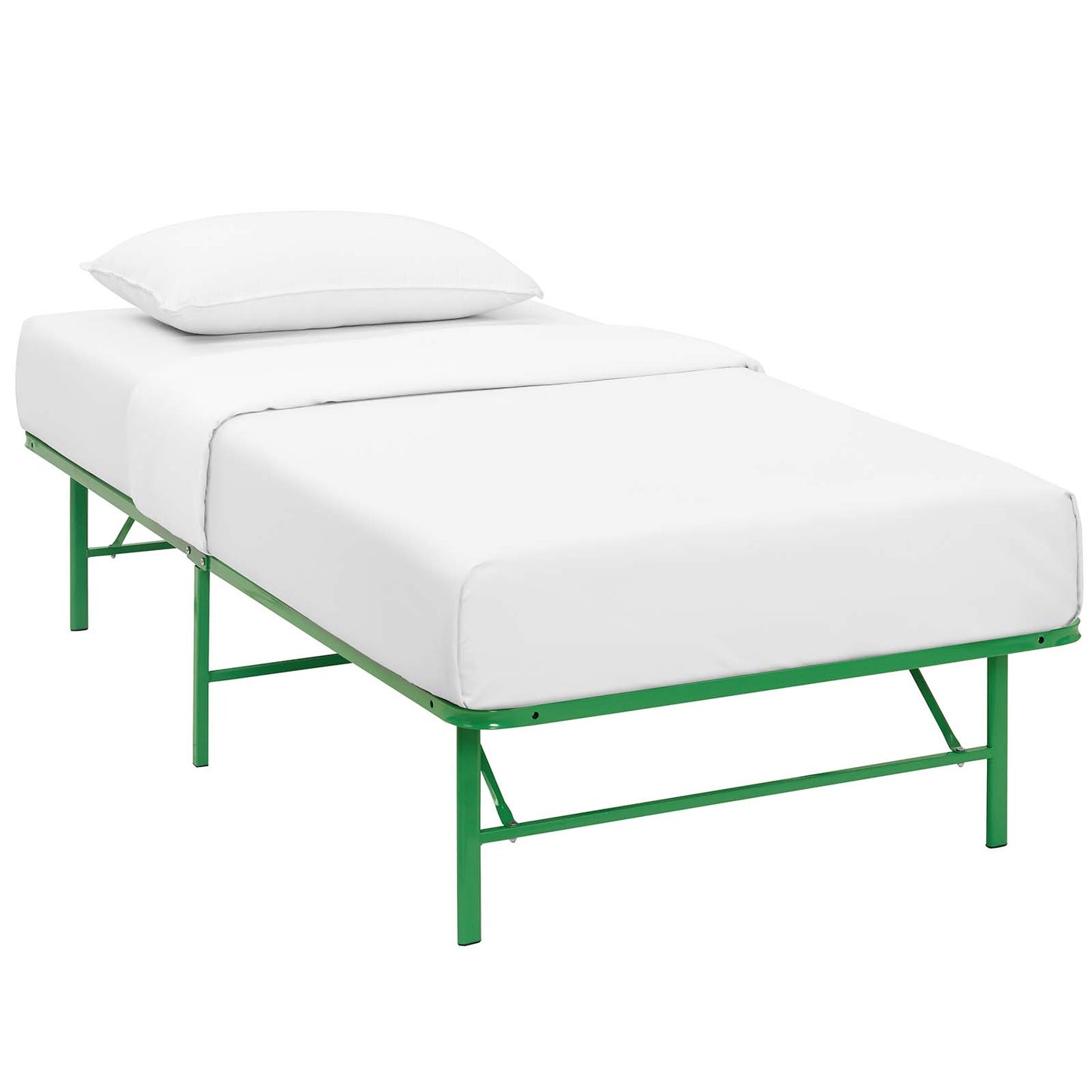 Modway Horizon Twin Stainless Steel Bed Frame | Beds | Modishstore-37