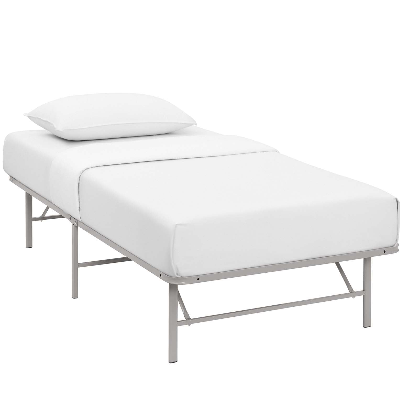 Modway Horizon Twin Stainless Steel Bed Frame | Beds | Modishstore-5