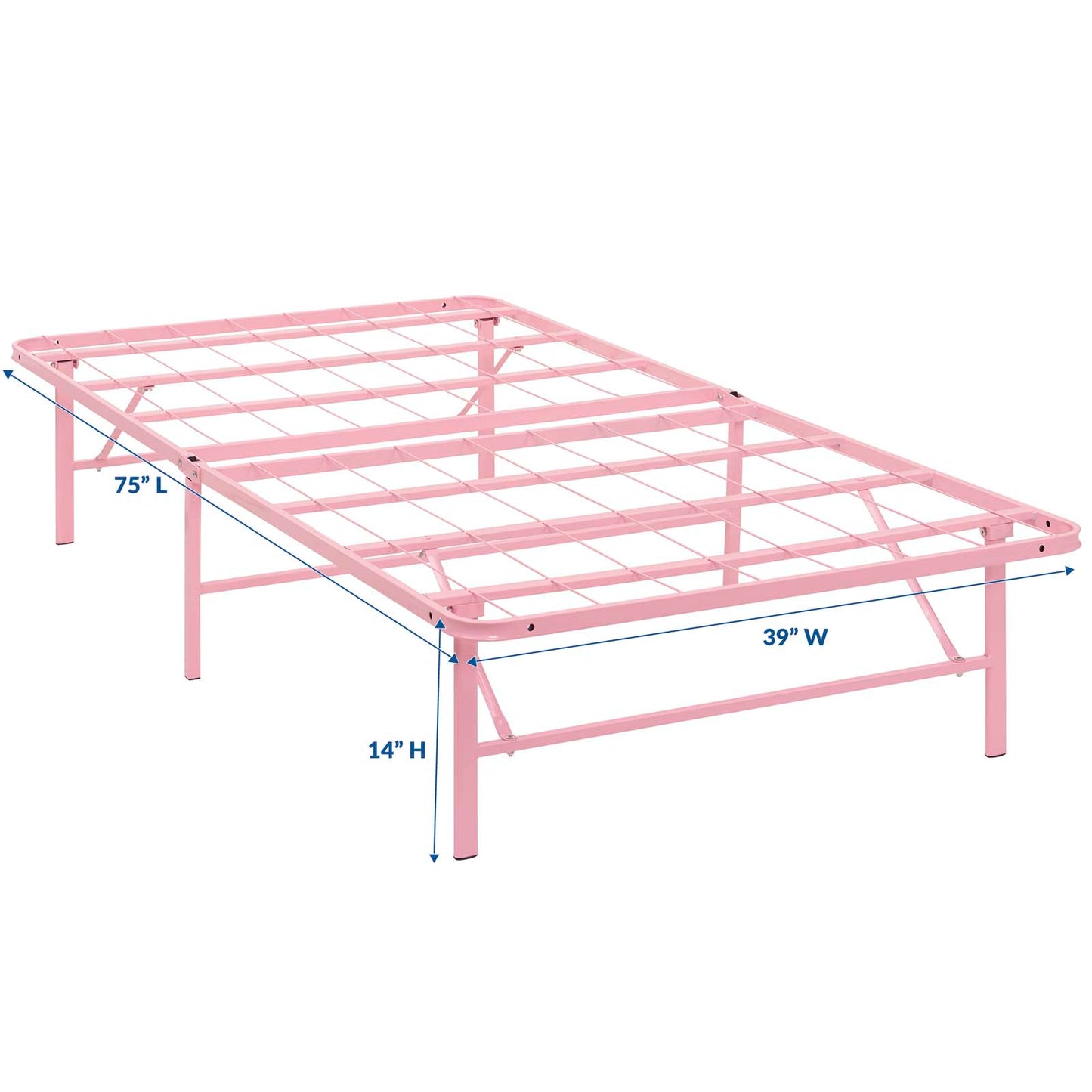 Modway Horizon Twin Stainless Steel Bed Frame | Beds | Modishstore-49