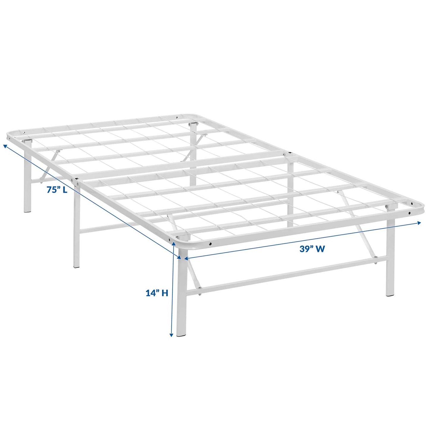 Modway Horizon Twin Stainless Steel Bed Frame | Beds | Modishstore-8