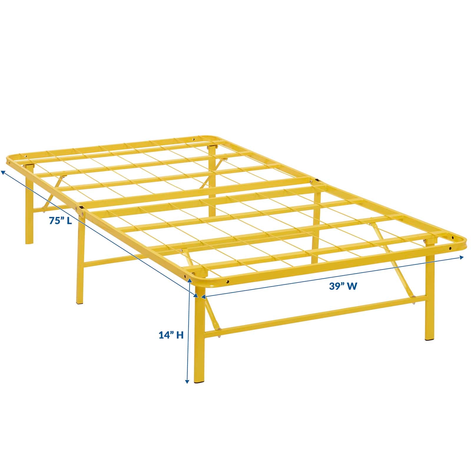 Modway Horizon Twin Stainless Steel Bed Frame | Beds | Modishstore-12