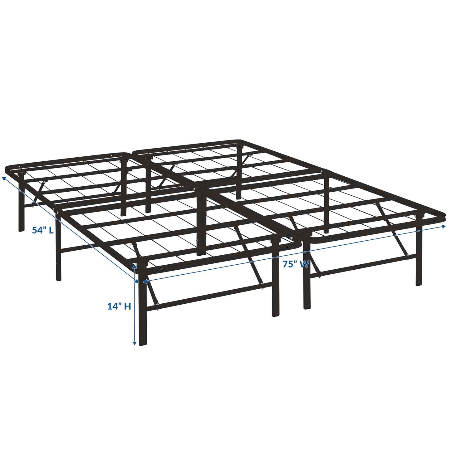 Horizon Full Stainless Steel Bed Frame By Modway - MOD-5428 | Beds | Modishstore -17