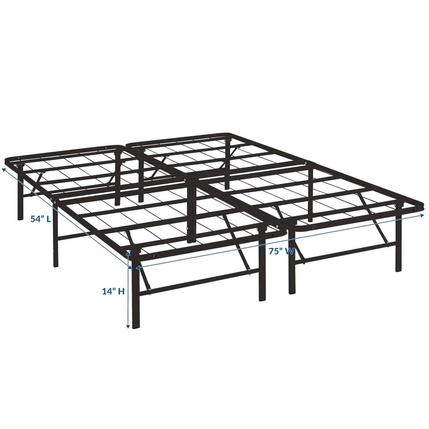 Horizon Full Stainless Steel Bed Frame By Modway - MOD-5428 | Beds | Modishstore - 17