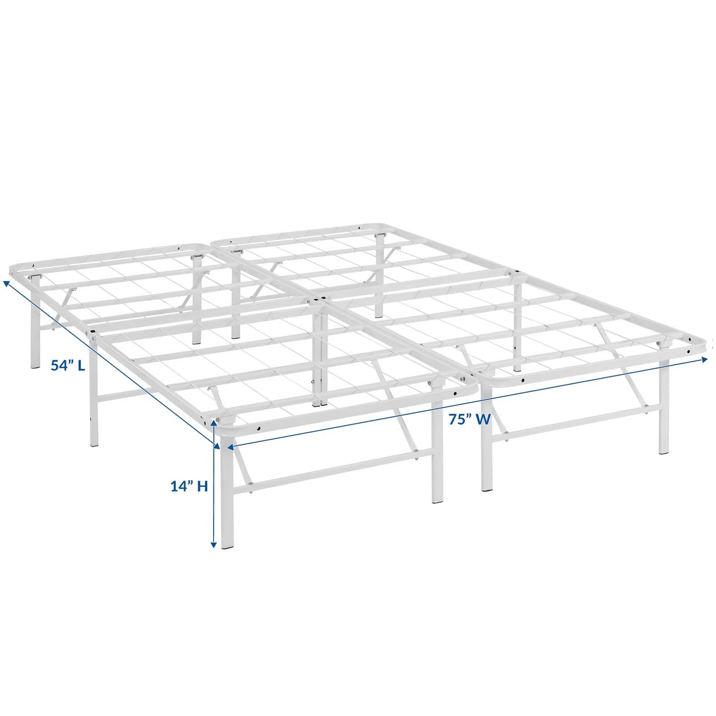 Horizon Full Stainless Steel Bed Frame By Modway - MOD-5428 | Beds | Modishstore - 11