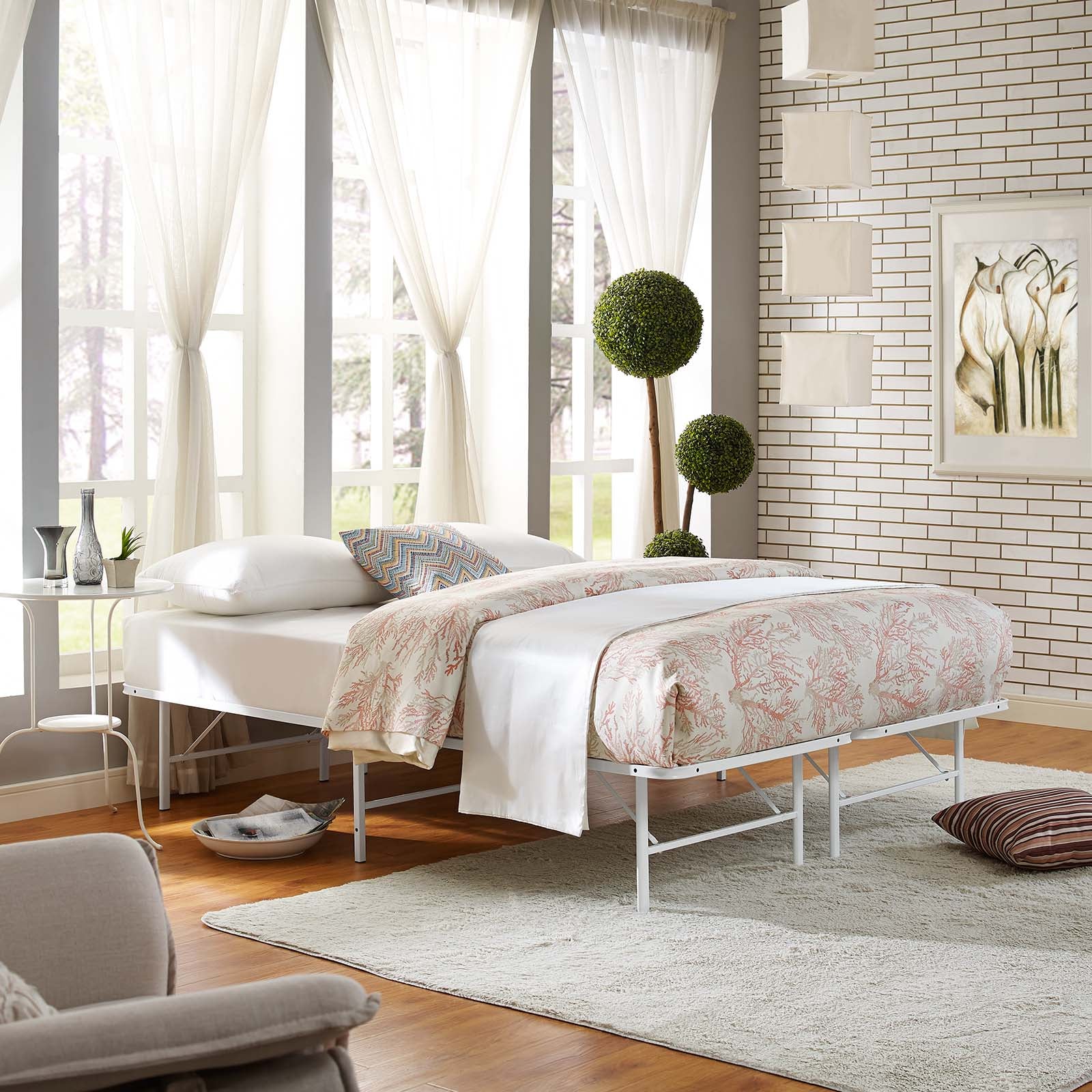 Horizon Full Stainless Steel Bed Frame By Modway - MOD-5428 | Beds | Modishstore - 9