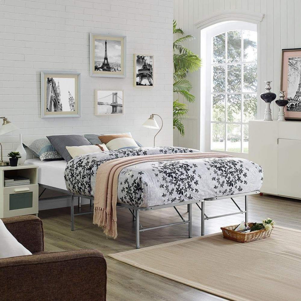 Modway Horizon Queen Stainless Steel Bed Frame - MOD-5429 | Beds | Modishstore - 25