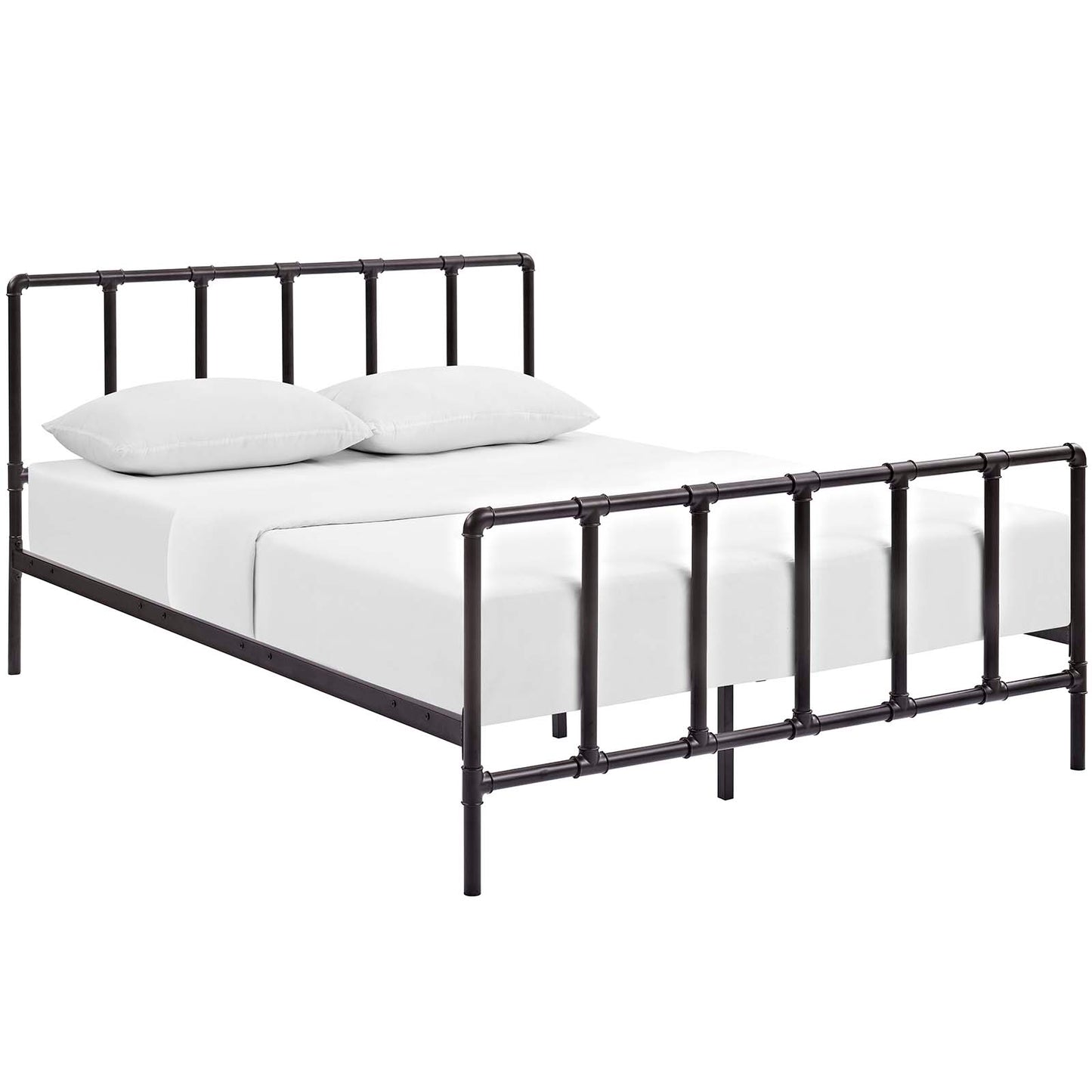Modway Dower Queen Stainless Steel Bed | Beds | Modishstore-12