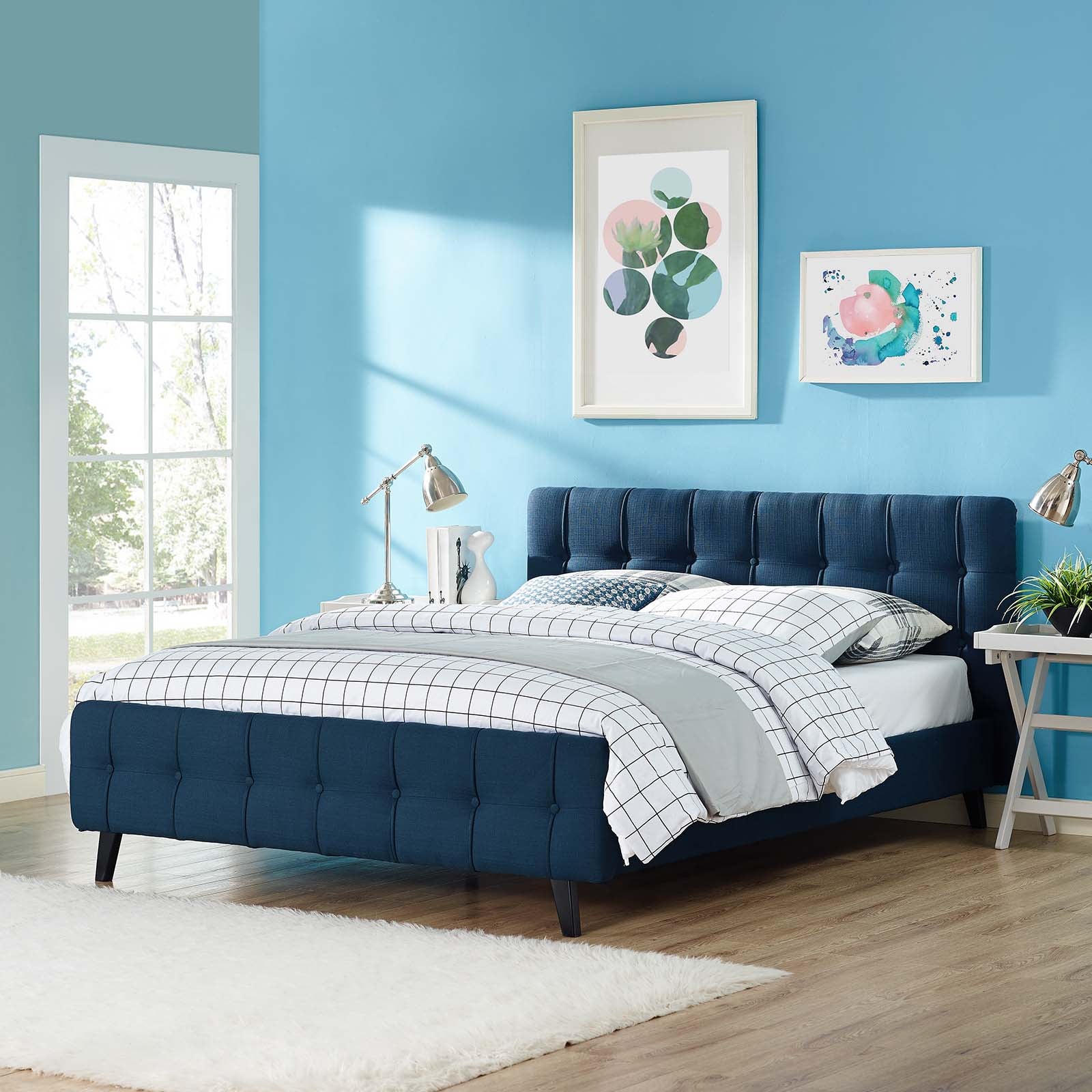 Ophelia Queen Fabric Bed By Modway - MOD-5465 | Beds | Modishstore - 1
