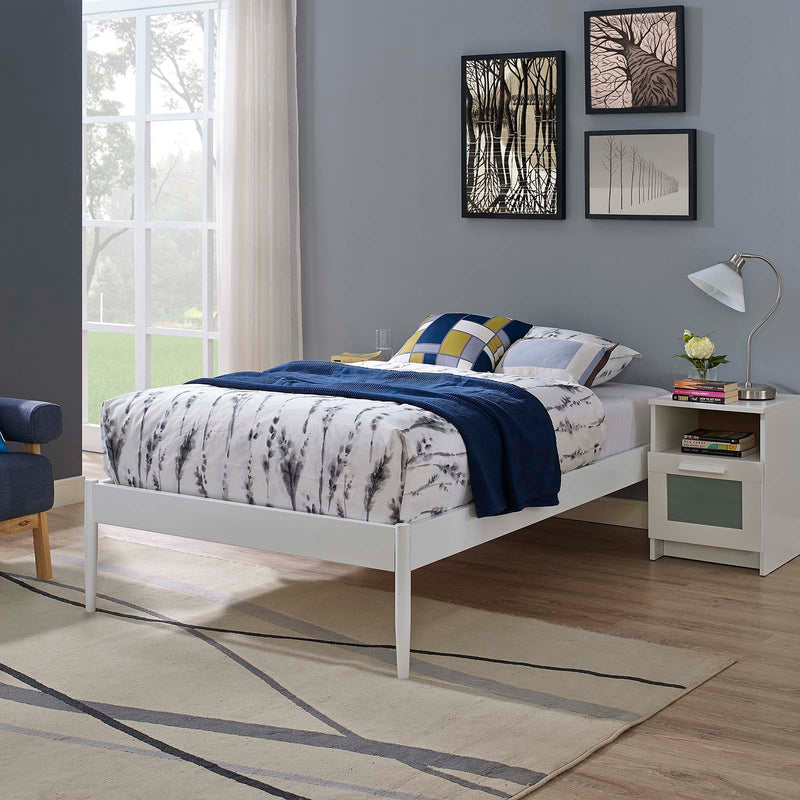 Modway Elsie Twin Bed Frame - White | Beds | Modishstore