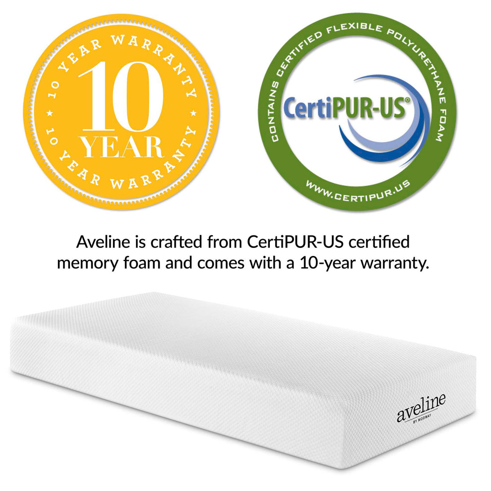 Modway Aveline 10" Twin Mattress - White - MOD-5487 | Mattresses | Modishstore - 7