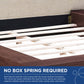 Freja 3 Piece Queen Fabric Bedroom Set By Modway - MOD-5492-WAL-BEI-SET | Bedroom Sets | Modishstore - 3