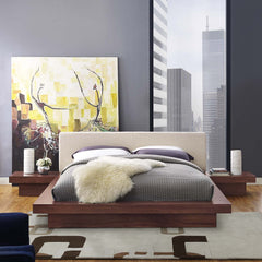 Freja 3 Piece Queen Fabric Bedroom Set By Modway - MOD-5492