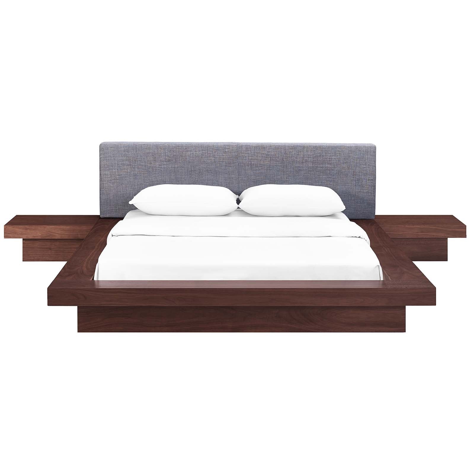Freja 3 Piece Queen Fabric Bedroom Set By Modway - MOD-5492-WAL-BEI-SET | Bedroom Sets | Modishstore - 10