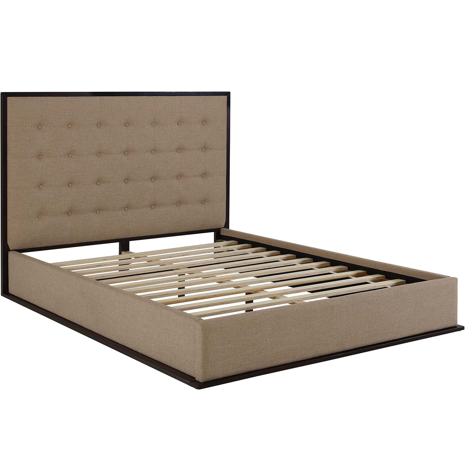 Madeline Queen Upholstered Fabric Bed Frame By Modway - MOD-5499 | Beds | Modishstore - 3