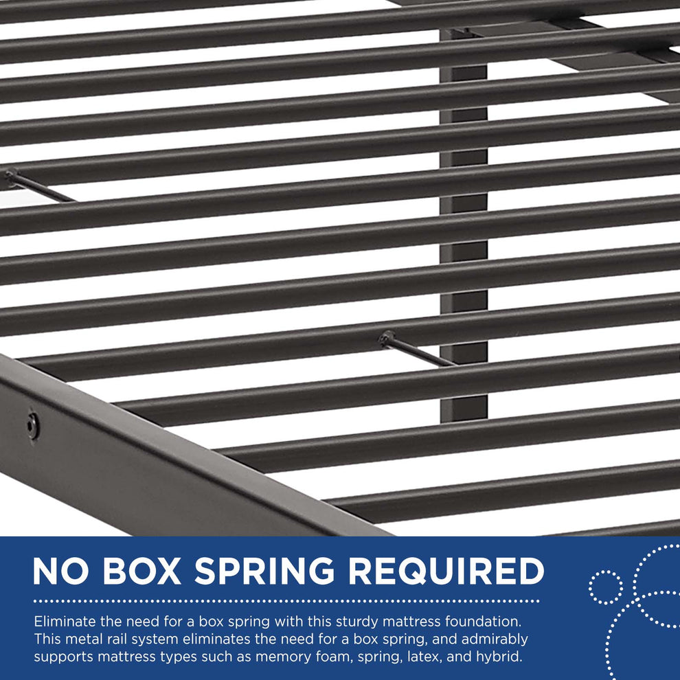 Maisie Full Stainless Steel Bed Frame By Modway - MOD-5532 | Beds | Modishstore - 6
