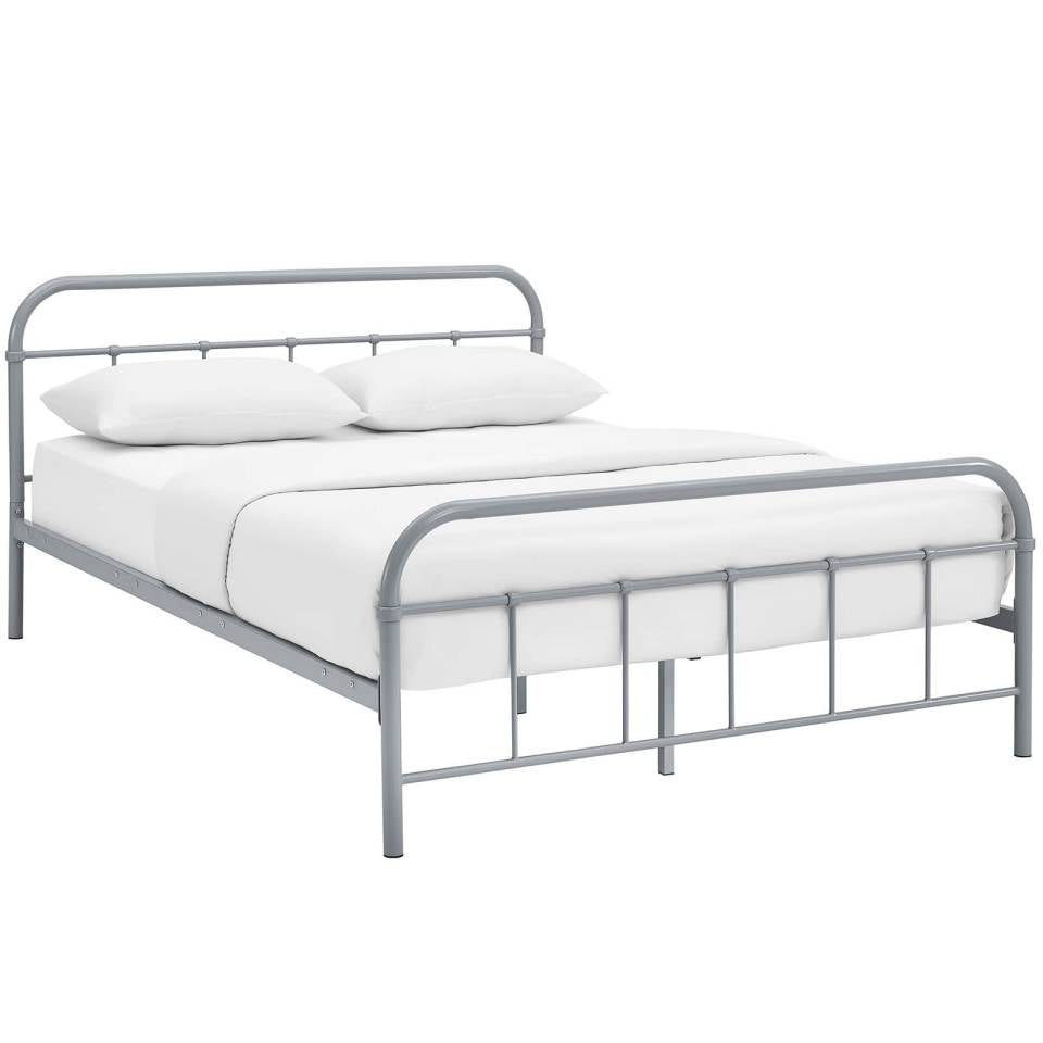 Modway Maisie Queen Stainless Steel Bed Frame | Beds | Modishstore-4