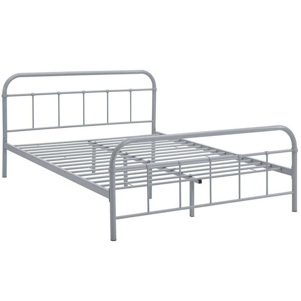 Modway Maisie Queen Stainless Steel Bed Frame | Beds | Modishstore-5