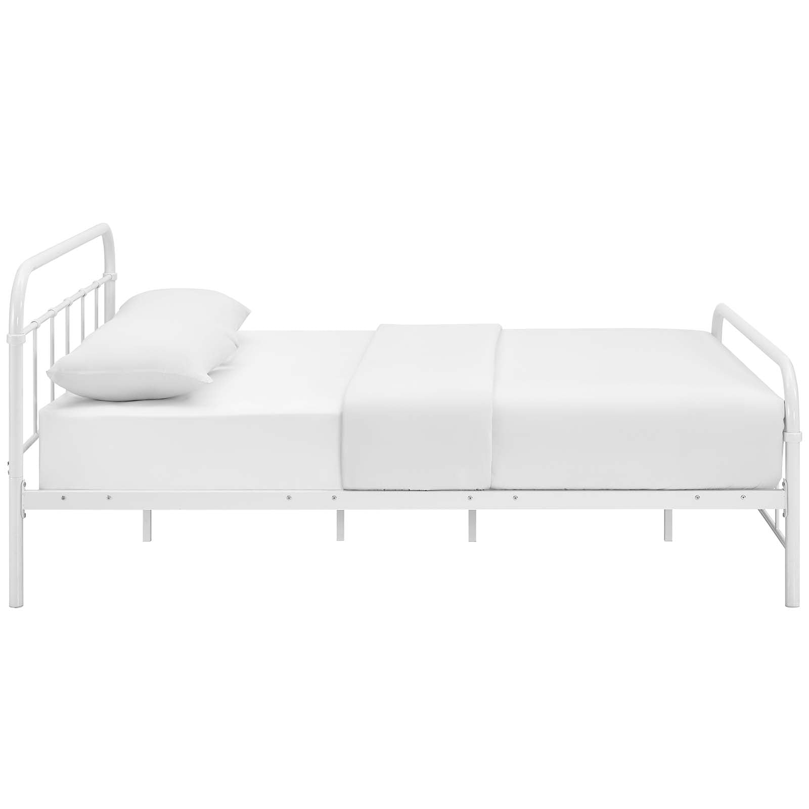 Modway Maisie Queen Stainless Steel Bed Frame | Beds | Modishstore-11