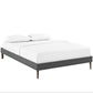 Sherry Queen Fabric Bed Frame with Round Tapered Legs By Modway - MOD-5625 | Beds | Modishstore - 3