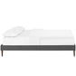 Sherry Queen Fabric Bed Frame with Round Tapered Legs By Modway - MOD-5625 | Beds | Modishstore - 4