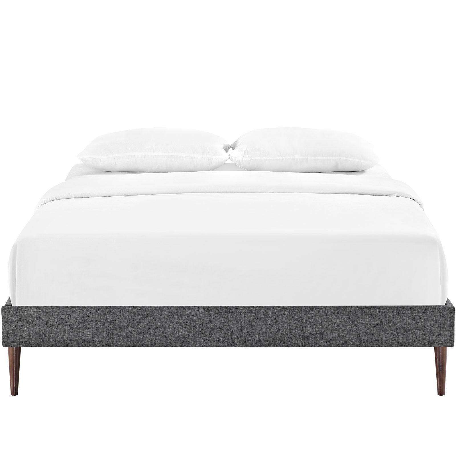 Sherry Queen Fabric Bed Frame with Round Tapered Legs By Modway - MOD-5625 | Beds | Modishstore - 5
