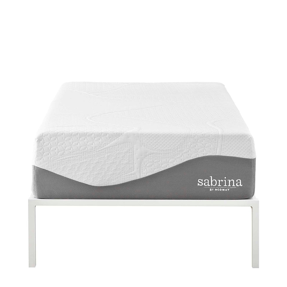 Modway Sabrina 12" Twin Memory Foam Mattress - White - MOD-5741 | Mattresses | Modishstore - 2