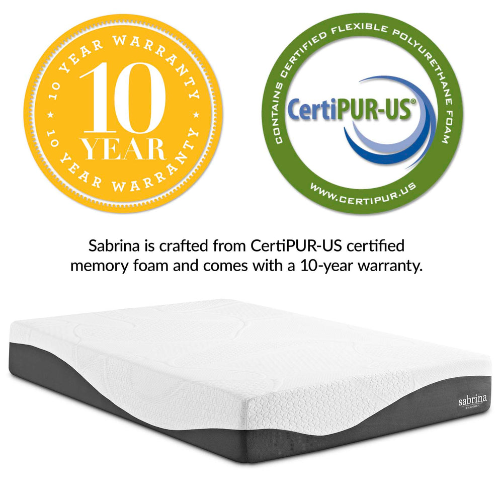 Sabrina 12" Full Memory Foam Mattress By Modway - MOD-5742 | Mattresses | Modishstore - 4