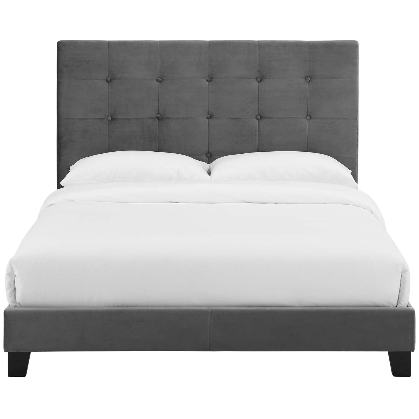 Modway Melanie Twin Tufted Button Upholstered Performance Velvet Platform Bed - MOD-5805 | Beds | Modishstore - 6