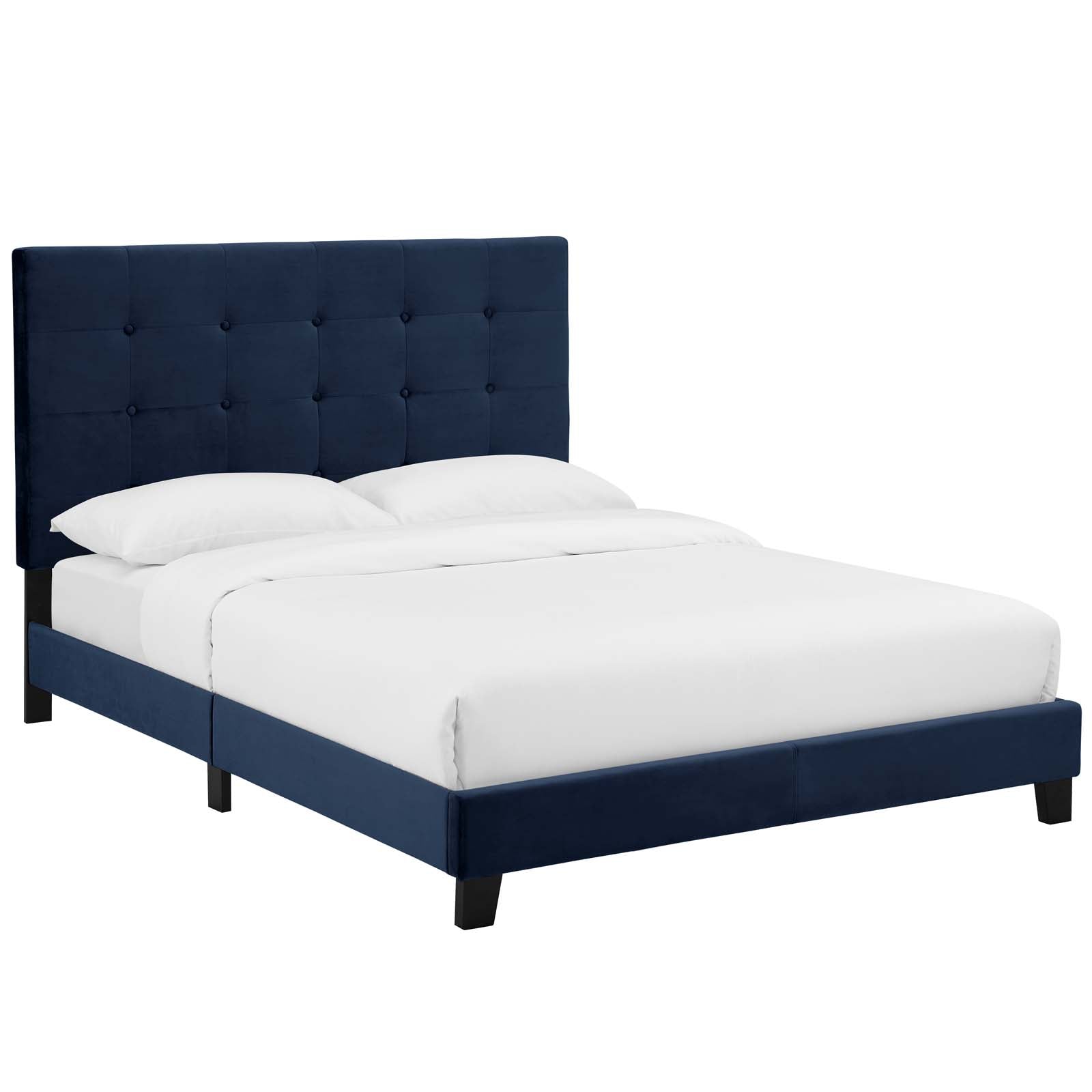 Modway Melanie Twin Tufted Button Upholstered Performance Velvet Platform Bed - MOD-5805 | Beds | Modishstore - 8