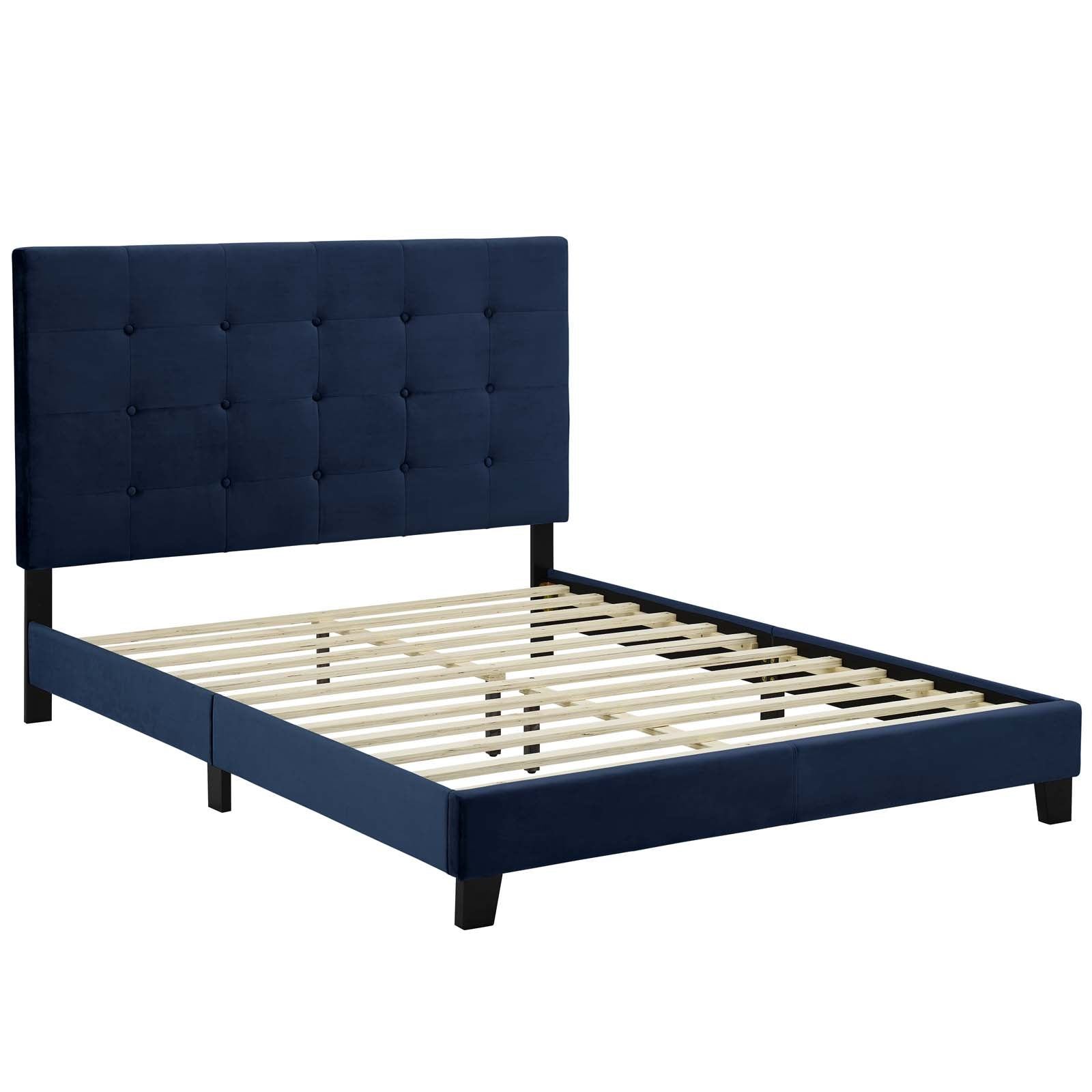 Modway Melanie Twin Tufted Button Upholstered Performance Velvet Platform Bed - MOD-5805 | Beds | Modishstore - 12