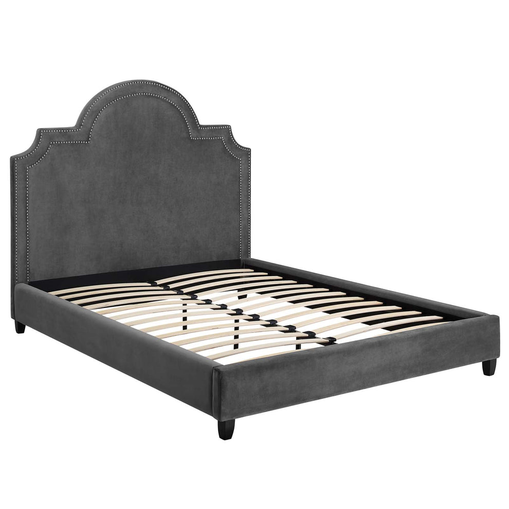 Modway Primrose Queen Performance Velvet Platform Bed - MOD-5812 | Beds | Modishstore - 13