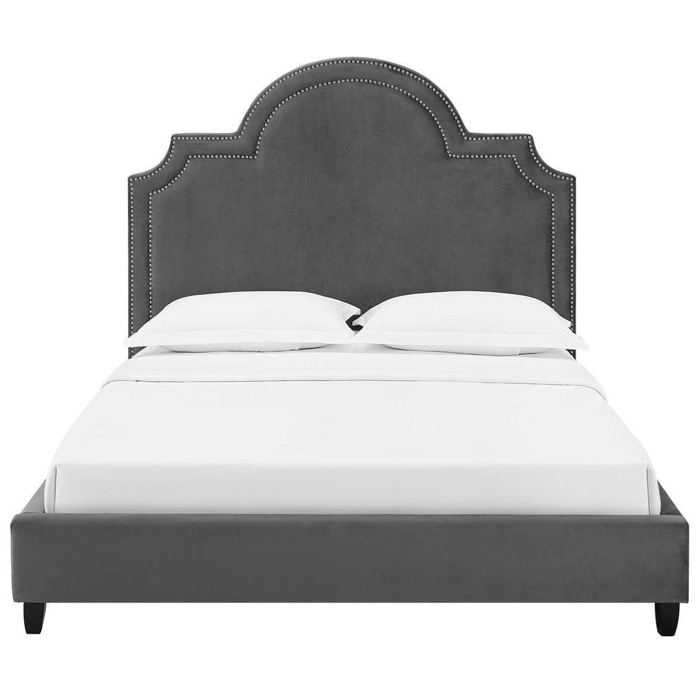 Modway Primrose Queen Performance Velvet Platform Bed - MOD-5812 | Beds | Modishstore - 15