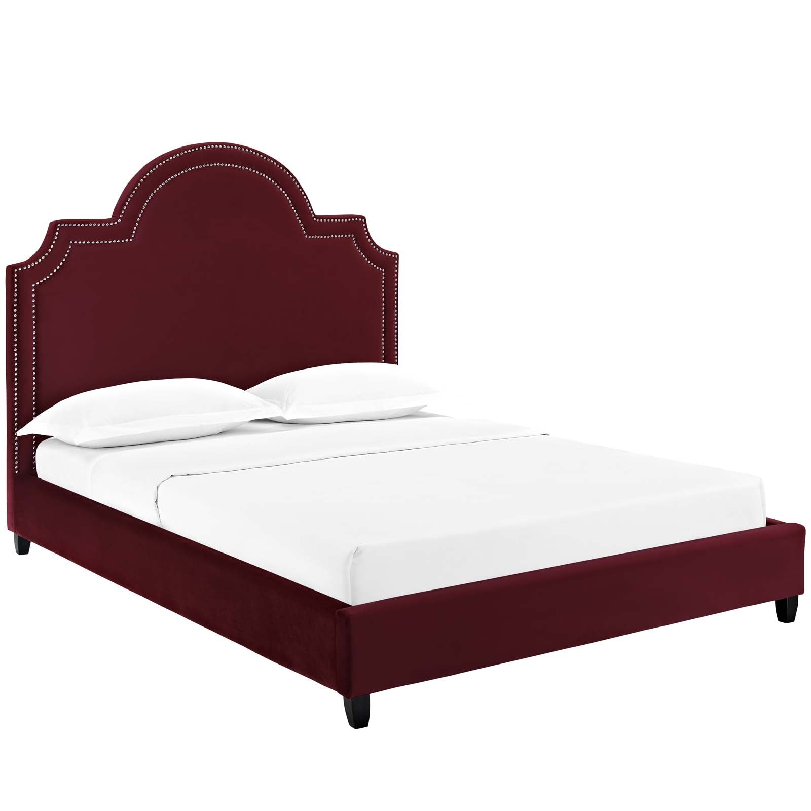 Modway Primrose Queen Performance Velvet Platform Bed - MOD-5812 | Beds | Modishstore - 17