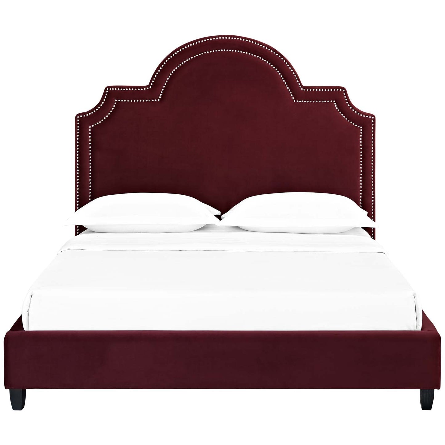 Modway Primrose Queen Performance Velvet Platform Bed | Beds | Modishstore-25