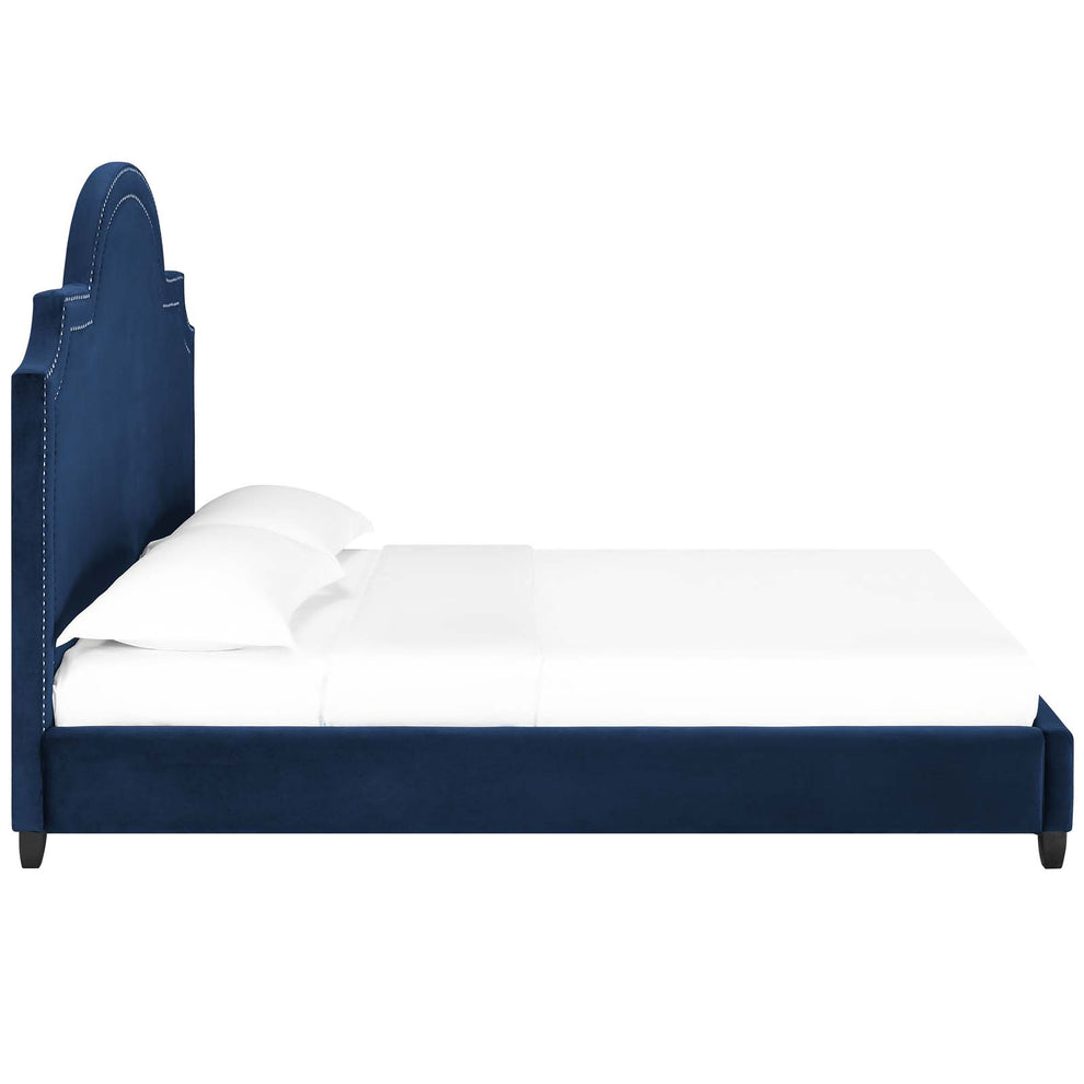 Modway Primrose Queen Performance Velvet Platform Bed - MOD-5812 | Beds | Modishstore - 3