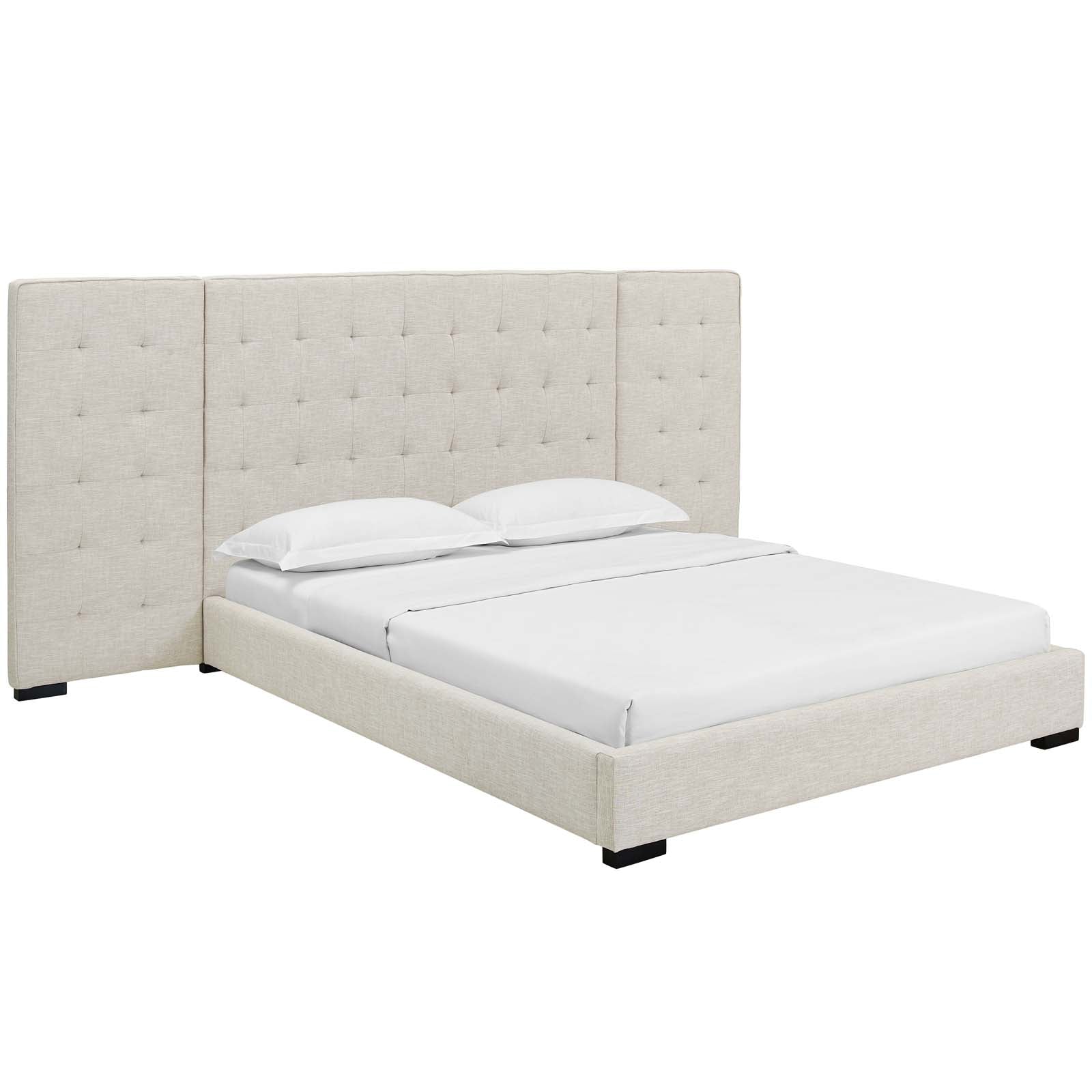 Modway Sierra Queen Upholstered Fabric Platform Bed | Beds | Modishstore-3