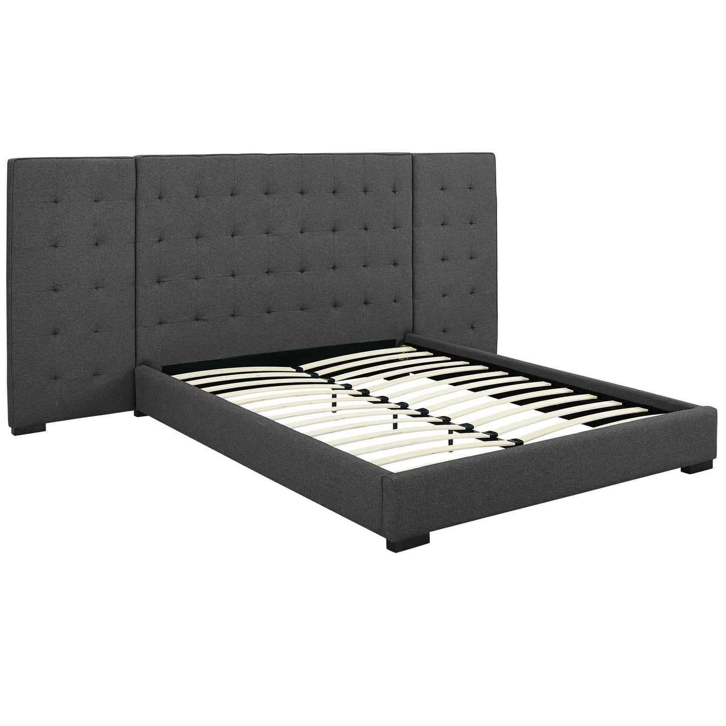 Modway Sierra Queen Upholstered Fabric Platform Bed | Beds | Modishstore-17