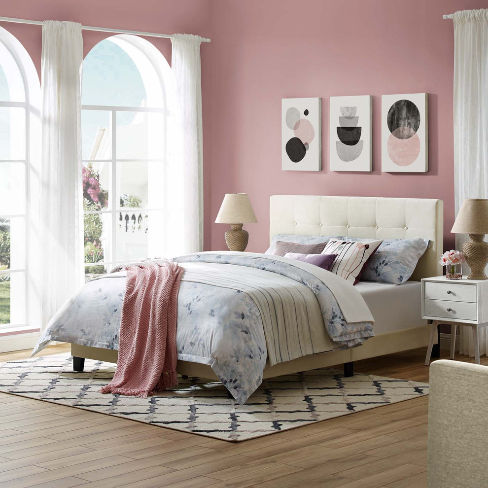 Modway Melanie Full Tufted Button Upholstered Performance Velvet Platform Bed - MOD-5819 | Beds | Modishstore - 14